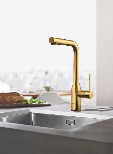 Grohe Essence New Смеситель для кухни, цвет: холодный рассвет, матовый 30270GN0