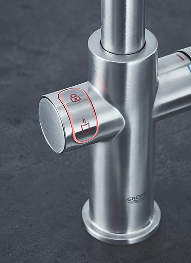 Grohe Red II Duo Смеситель для кухни, с водонагревателем, цвет: суперсталь 30325DC1