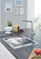 Grohe Red II Duo Смеситель для кухни, с водонагревателем, цвет: суперсталь 30325DC1