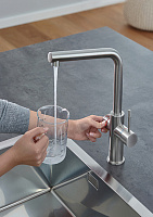 Grohe Red II Duo Смеситель для кухни, с водонагревателем, цвет: суперсталь 30325DC1