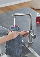 Grohe Red II Duo Смеситель для кухни, с водонагревателем, цвет: суперсталь 30325DC1