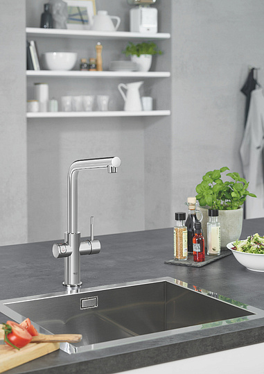 Grohe Red II Duo Смеситель для кухни, с водонагревателем, цвет: хром 30327001