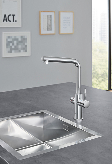 Grohe Red II Duo Смеситель для кухни, с водонагревателем, цвет: хром 30327001