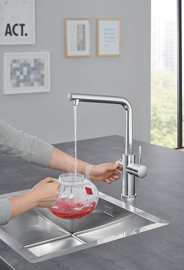Grohe Red II Duo Смеситель для кухни, с водонагревателем, цвет: хром 30327001