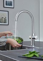 Grohe Red II Duo Смеситель для кухни, с водонагревателем, цвет: хром 30083001