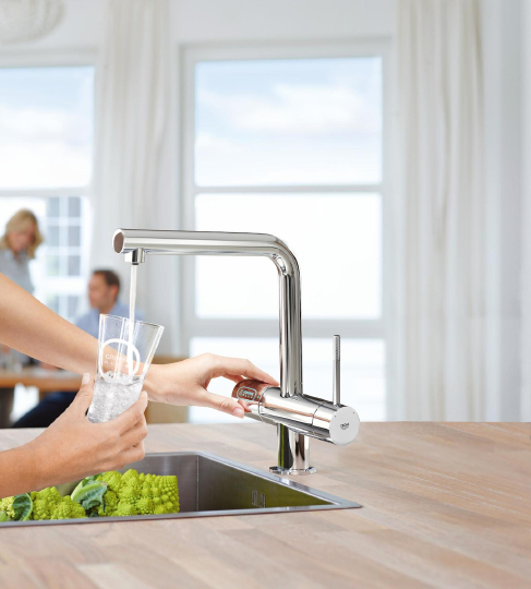 Grohe Blue Minta New Pure Смеситель для кухни, с фильтром, цвет: хром 31345002