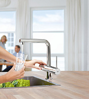 Grohe Blue Minta New Pure Смеситель для кухни, с фильтром, цвет: хром 31345002