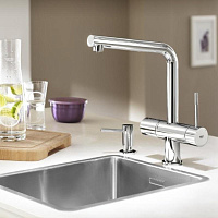 Grohe Blue Minta New Pure Смеситель для кухни, с фильтром, цвет: хром 31345002
