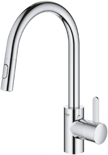 Grohe Eurosmart Cosmopolitan Смеситель для кухни, с выдвижным изливом, цвет: хром 31481001
