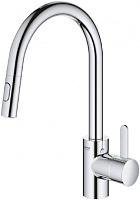 Grohe Eurosmart Cosmopolitan Смеситель для кухни, с выдвижным изливом, цвет: хром 31481001