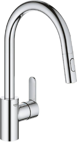 Grohe Eurostyle Cosmopolitan Смеситель для кухни, с выдвижным изливом, цвет: хром 31482003