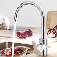 Grohe Eurostyle Cosmopolitan Смеситель для кухни, с выдвижным изливом, цвет: хром 31482003