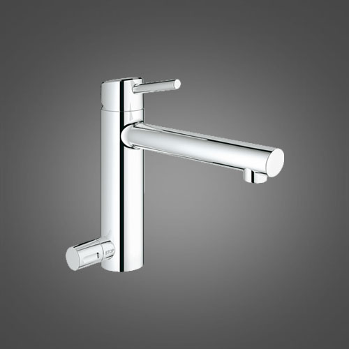 Grohe Concetto New Смеситель для кухни, с запорным вентилем, цвет: хром 31209001