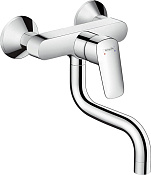 Hansgrohe Logis Смеситель для кухонной мойки настенный однорычажный, цвет: хром 71836000