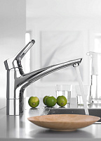 Kludi MX Смеситель для кухни рычажный, высота излива 16,6 см, цвет: хром 399060562