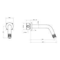 Bongio Time 2020 Встраиваемый смеситель для раковины из нержавеющей стали 70538AS00
