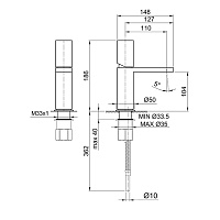 Fantini Milano Смеситель для раковины, 1 отв., излив 11 cм, цвет хром 31 02 3004WF
