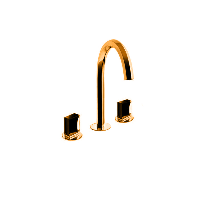 Fantini Venezia Смеситель для раковины, 3 отв., излив 17,5 cм, цвет Matt Copper PVD 29 P9 N404S