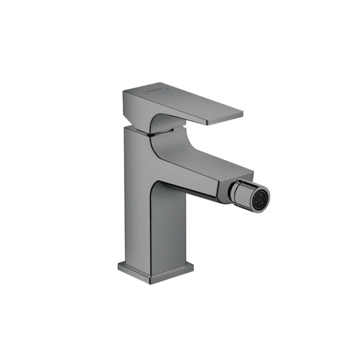Hansgrohe Metropol Смеситель для биде однорычажный, с донным клапаном, цвет: шлиф. черный хром 32520340