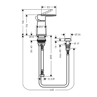 Hansgrohe Vernis Blend Смеситель для биде однорычажный с вертикальной струей, цвет: хром 71214000