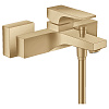 Hansgrohe Metropol Смеситель для ванны, излив 18 см, цвет: шлифованная бронза 32540140