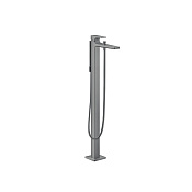 Hansgrohe Metropol Смеситель для ванны напольный однорыч., отдельностоящий, цвет: шлиф. черный хром 32532340