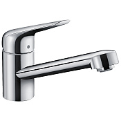 Hansgrohe Focus M42 Смеситель для кухонной мойки однорычажный 100 1jet, цвет: хром 71808000