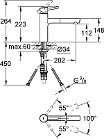 Grohe Concetto New Смеситель для кухни, цвет: хром 31129001