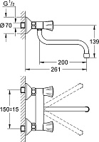 Grohe Costa Смеситель для кухни накладной, цвет: хром 31187001