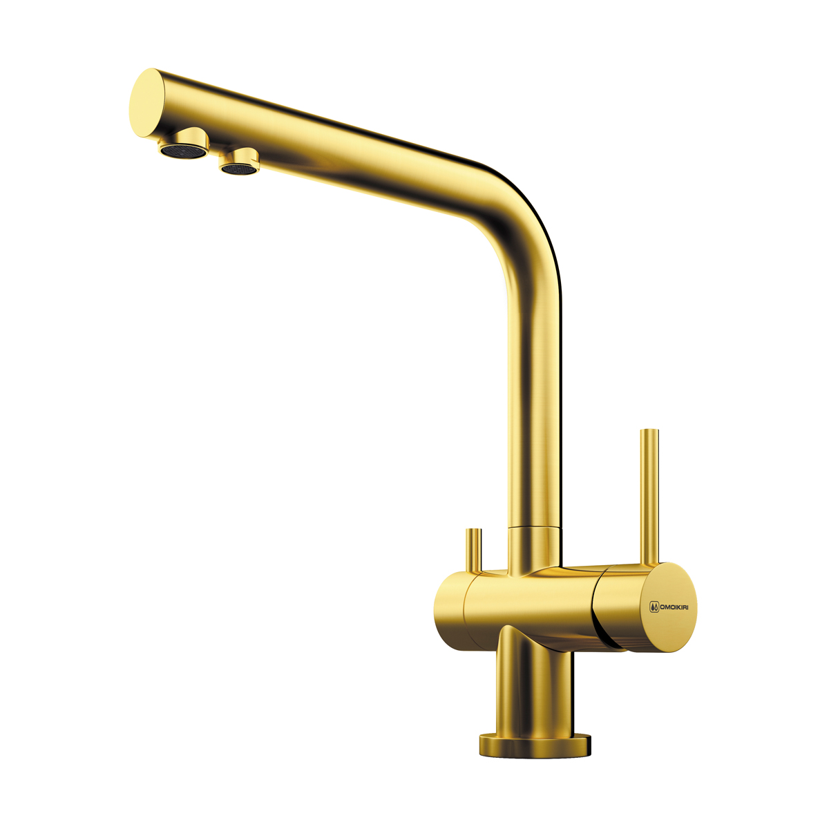 Omoikiri Nagano-LG Смеситель для кухни с возм. подключить фильтр, цвет: светлое золото 4994178