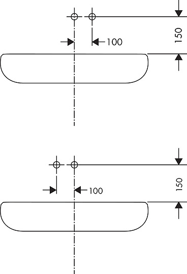 Hansgrohe Talis E Смеситель для раковины встраиваемый, внешняя часть, излив 16,5 см, цвет: хром 71732000
