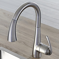 Grohe Zedra Смеситель для кухни, с выдвижным изливом, цвет: нержавеющая сталь 32294SD1