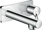 Hansgrohe Talis S Смеситель для раковины встраиваемый, внешняя часть, излив 16,5 см, цвет: хром 72110000