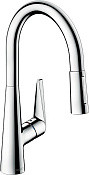 Hansgrohe Talis M51 Смеситель для кухонной мойки однорычажный 200 с выдвижным изливом, цвет: хром 72813000