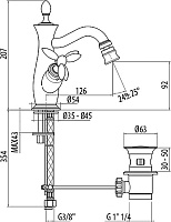 Gattoni Timor Смеситель для биде, цвет: хром 1835018C0cr