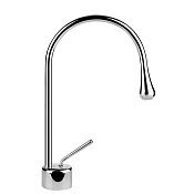 Gessi Goccia Смеситель для раковины на 1 отверстие, излив 17,4 cм, R=90, цвет хром 33601#031