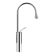 Gessi Goccia Смеситель для раковины на 1 отверстие, излив 17,4 cм, R=90, цвет хром 33608#031