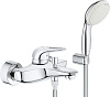 Grohe Eurostyle Смеситель для ванны, накладной, с ручным душем, цвет: хром 3359230A