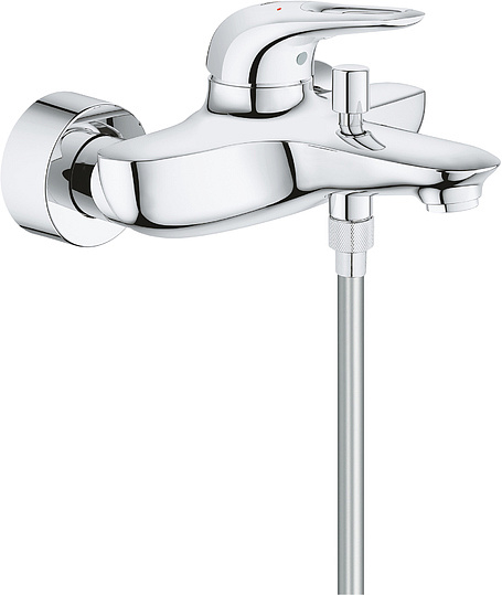 Grohe Eurostyle Смеситель для ванны, накладной, с ручным душем, цвет: хром 3359230A