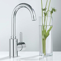 Grohe Eurosmart Cosmopolitan Смеситель для раковины высокий, с д/к, выс. излива 20,2 см, цвет: хром 32830001