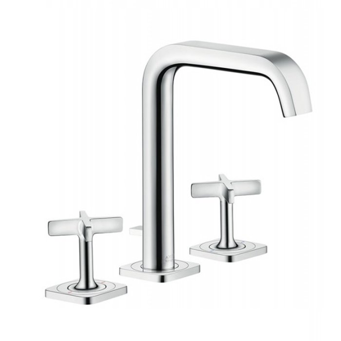 Axor Citterio E Смеситель для раковины двухвент. на 3 отв. с донным клап., цвет: хром 36108000