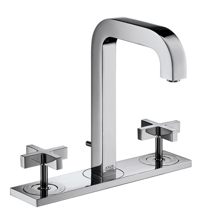 Axor Citterio Смеситель для раковины двухвент. на 3 отв. с донным клап., цвет: хром 39134000