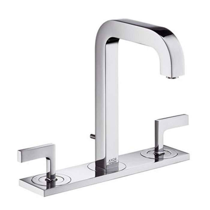 Axor Citterio Смеситель для раковины двухвент. на 3 отв. с донным клап., цвет: хром 39135000