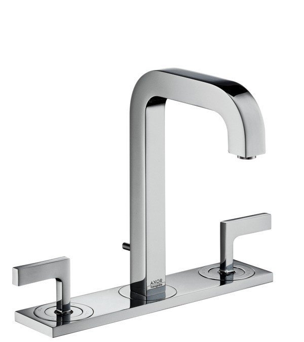 Axor Citterio Смеситель для раковины двухвент. на 3 отв. с донным клап., цвет: хром 39136000