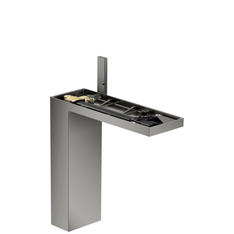 Axor MyEdition Смеситель для раковины высокий на 1 отверстие с д/к, цвет: полированный черный хром 47022330