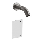 Gessi 316 Meccanica Смеситель для раковины настенный, излив 14,6 cм, цвет Steel Brushed 54214#239