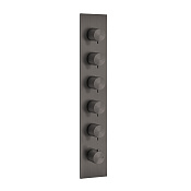 Gessi 316 Bath-Shower Термостат для ванны встраиваемый 5 потребителей, цвет: black metal brushed PVD 54520#707