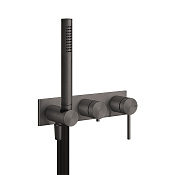 Gessi 316 Bath-Shower Смеситель для ванны встраиваемый, 2 потребителя, цвет: black metal brushed PVD 54038#707