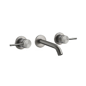 Gessi 316 Cesello Встраиваемый смеситель для раковины на 3 отверстия, цвет: steel brushed 54492#239