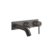 Gessi 316 Bath-Shower Смеситель для ванны встраиваемый, 2 потребителя, цвет: black metal brushed PVD 54136#707